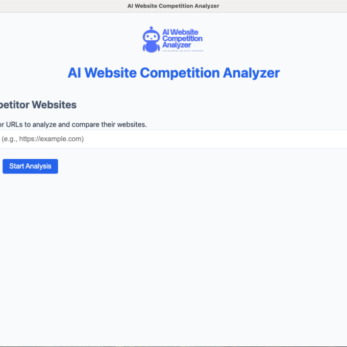 AI Website Competition Analyzer