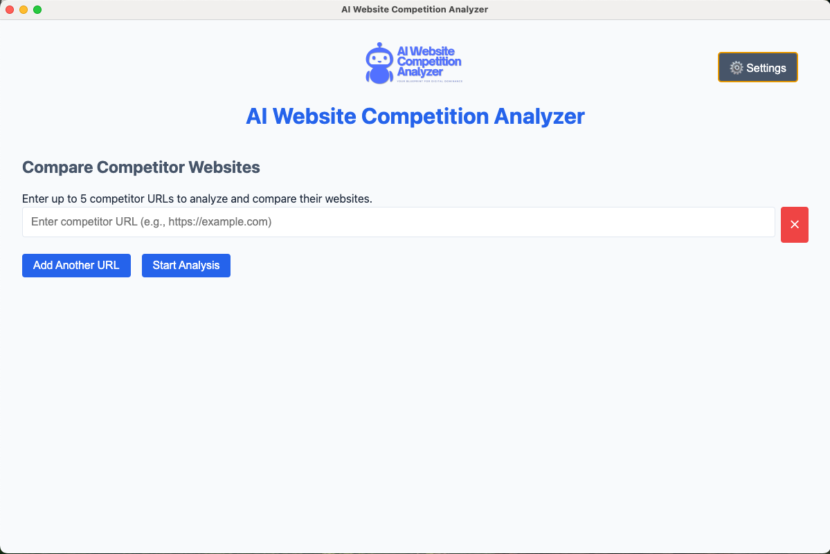 AI Website Competition Analyzer