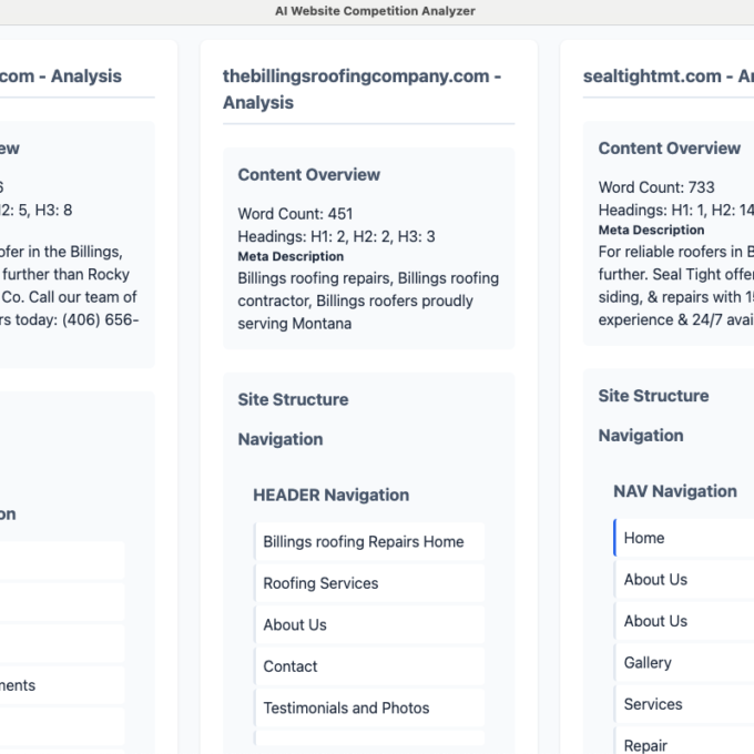 AI Website Competition Analyzer - Image 5