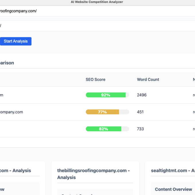 AI Website Competition Analyzer - Image 8