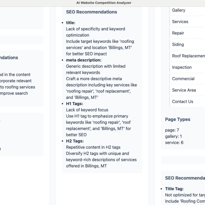 AI Website Competition Analyzer - Image 12