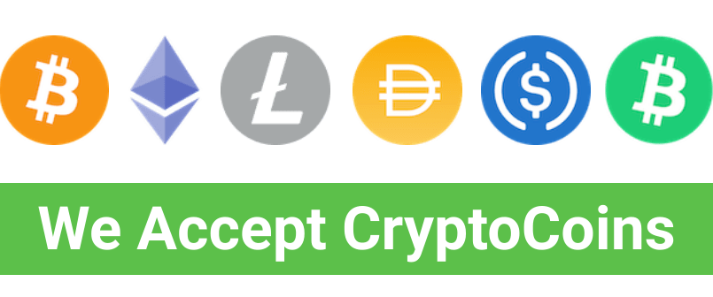 we accept cryptocurrency payments