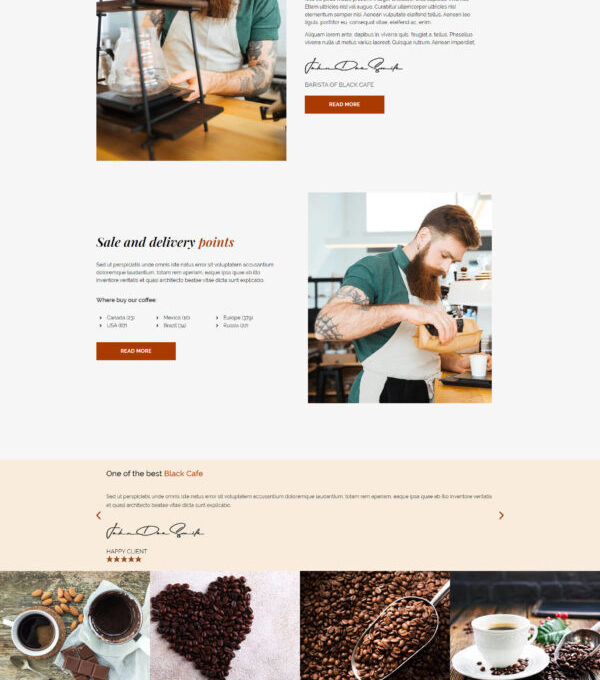 Black Cafe Restaurant Cafe Template kit - Image 5