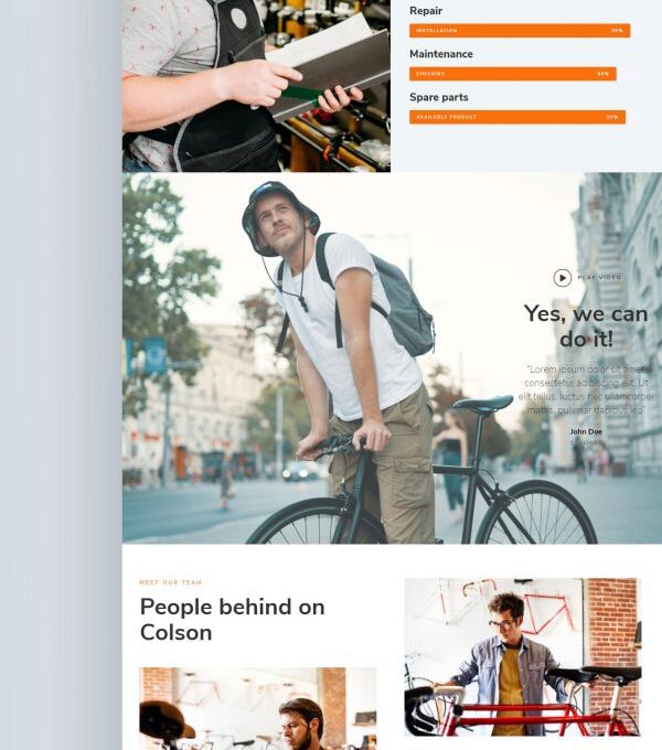 Colson Bike Woocommerce Elementor Template kit - Image 13