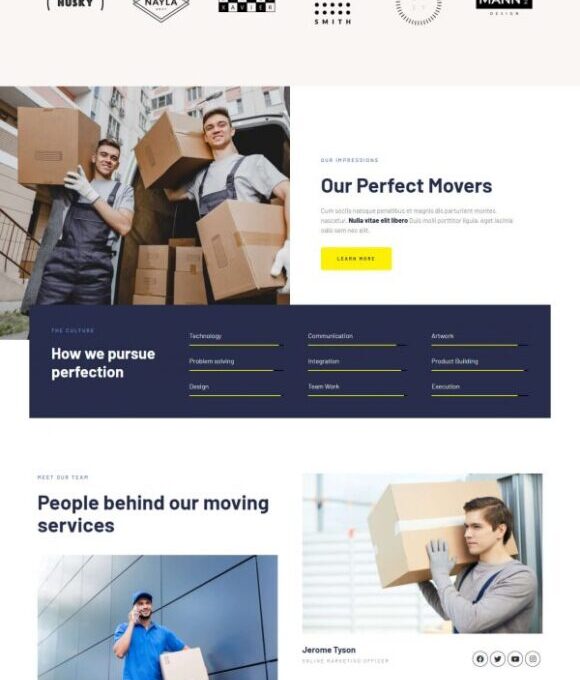 Albion Moving Company Elementor Template kit - Image 10