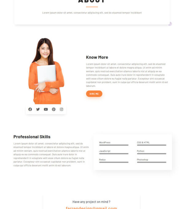 Farren Cvresume Elementor Template kit - Image 7