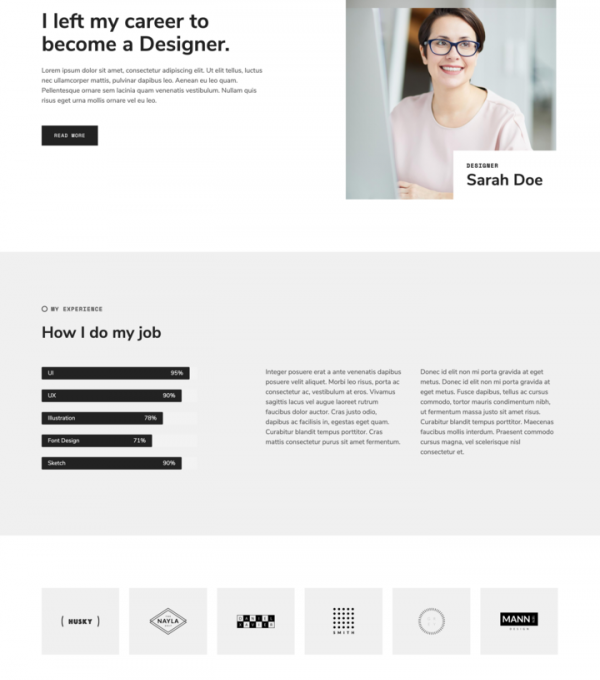 Snobite Clean Minimal Portfolio Elementor Template - Elementor Template Kit - Image 6