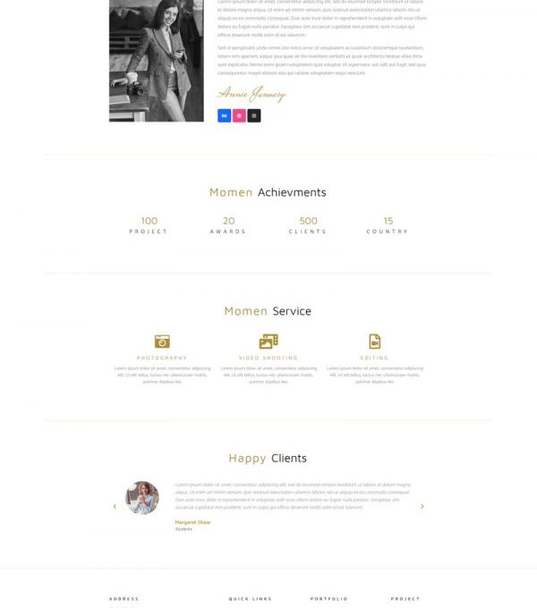 Momen Photography Blog Elementor Template kit - Image 11