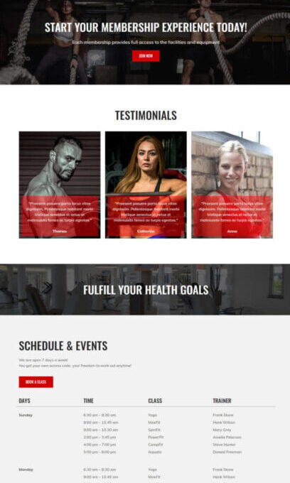 Gymsite Gym Elementor Template kit - Image 8