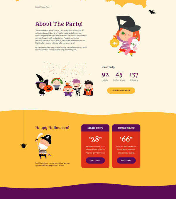 Fang Halloween Party Template kit for Elementor - Image 5