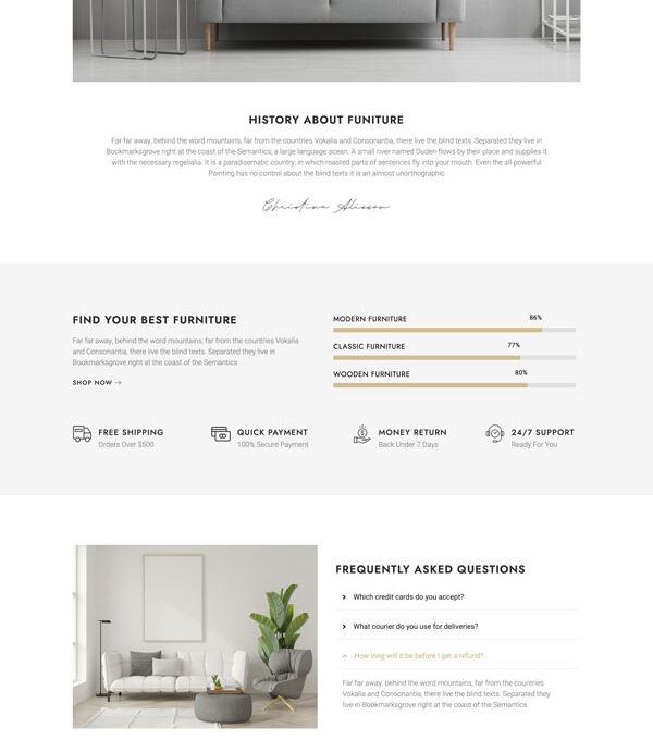 Funiture Furniture Shop Woocommerce Elementor Temp - Elementor Template Kit - Image 3