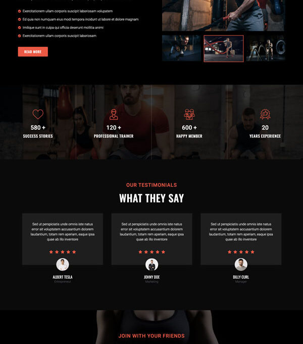 Gympact Fitness Gym Elementor Template kit - Image 3