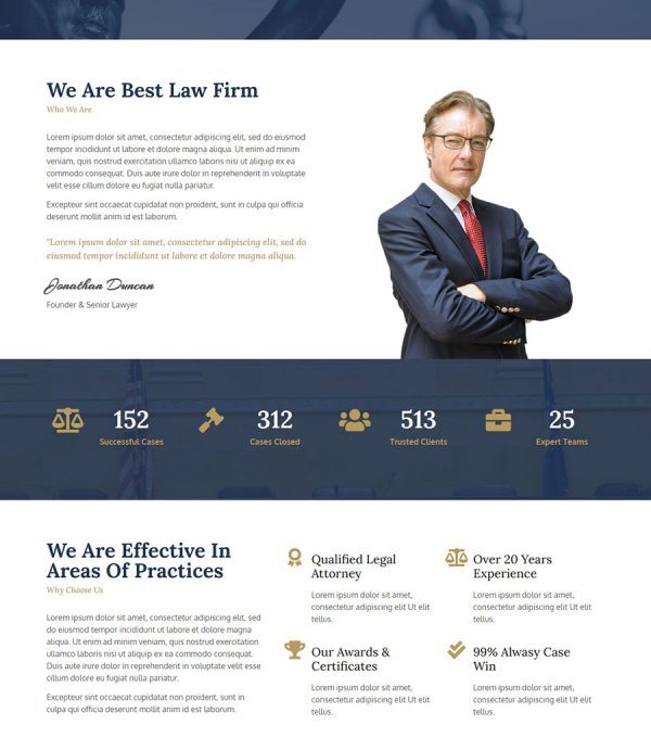 Lawe Lawyer and Attorney Template kit - Image 12