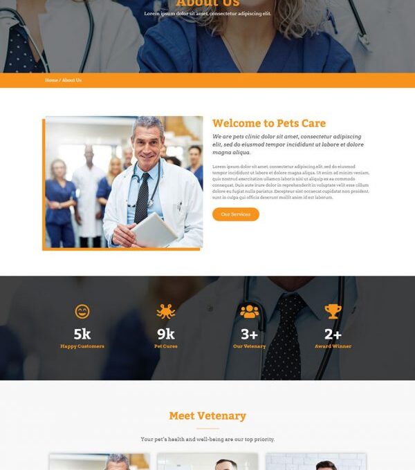 Petto Vetenary Pet Clinic Template kit - Image 10