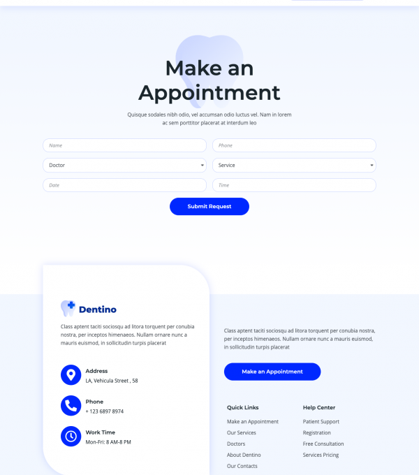 Dentino Dental Clinic Template kit - Image 7