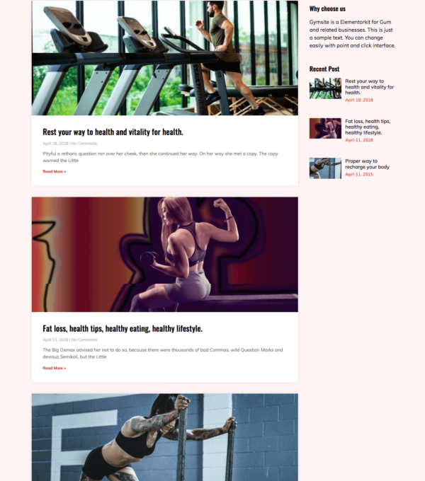 Gymsite Gym Elementor Template kit - Image 15