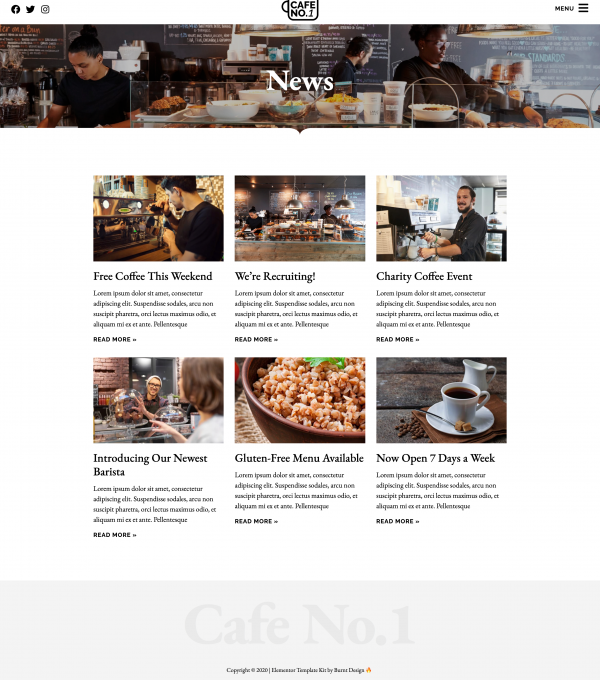 Cafe No 1 Cafe Restaurant Template kit - Image 11