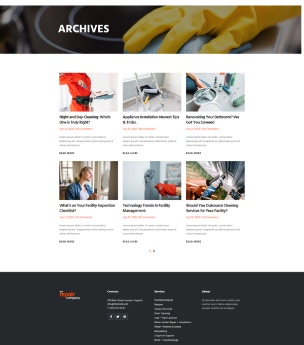 Renovirta Plumbing Repair Elementor Template kit - Image 15