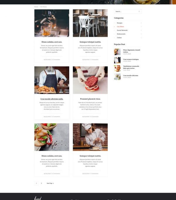 Koad Restaurant Bistro Elementor Template Kits - Image 12