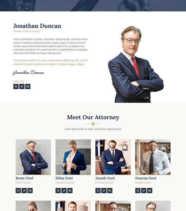 Lawe Lawyer and Attorney Template kit - Image 11