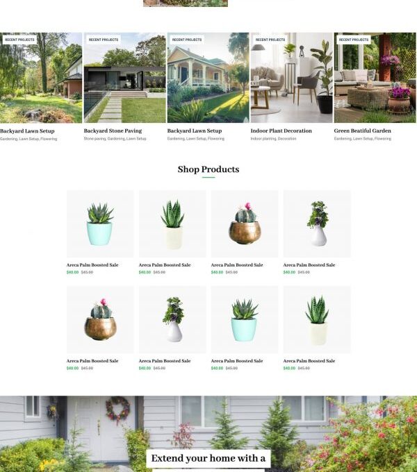 Bagaicha Landscape Gardening Elementor Template Ki - Elementor Template Kit