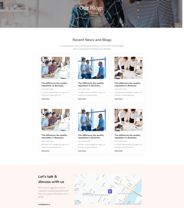 Bizkit Multipurpose Business Template kit - Image 5