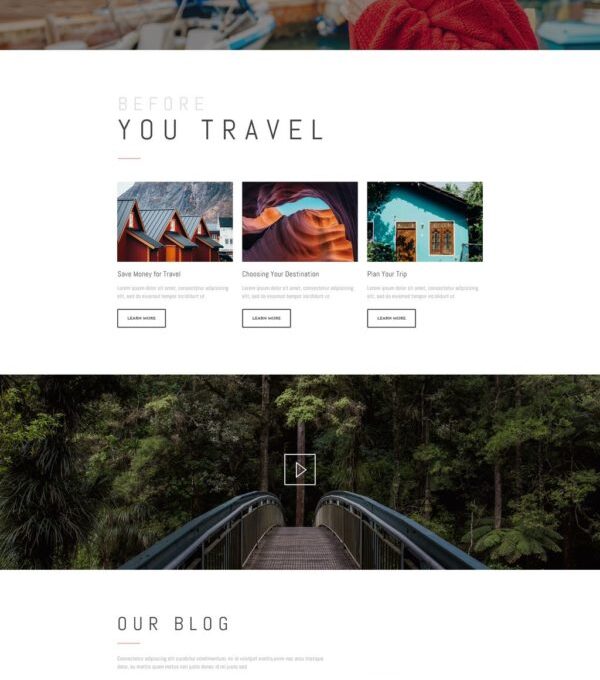 Vagabonds Travel Blog Template kit - Image 20