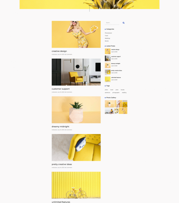 Proto Photographer Portfolio Template kit - Image 5
