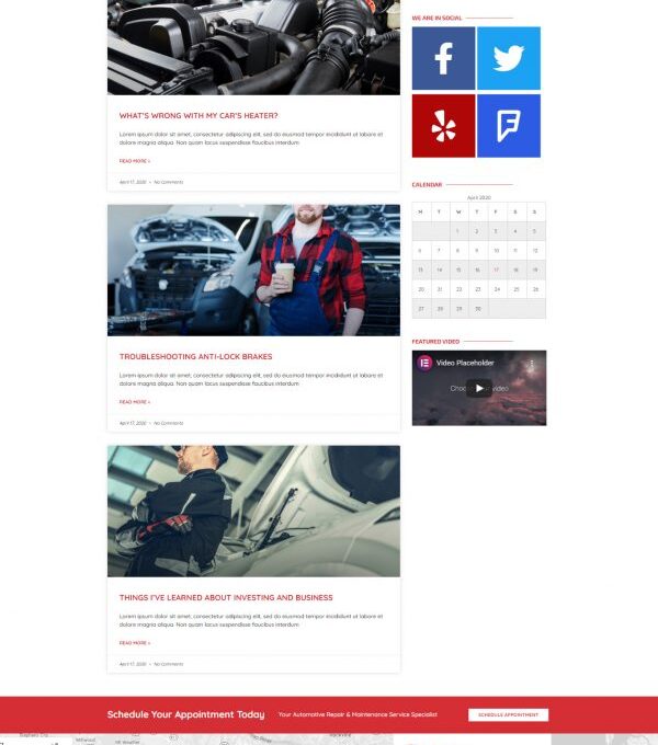 Automota Car Repair Services Template kit - Image 3