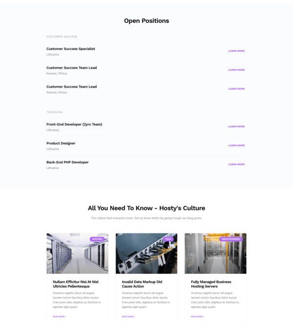 Hosty Hosting Services Elementor Template kit - Image 5