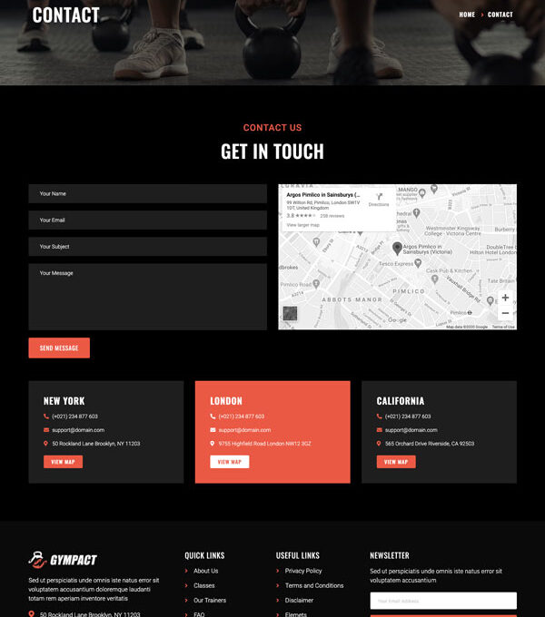 Gympact Fitness Gym Elementor Template kit - Image 5