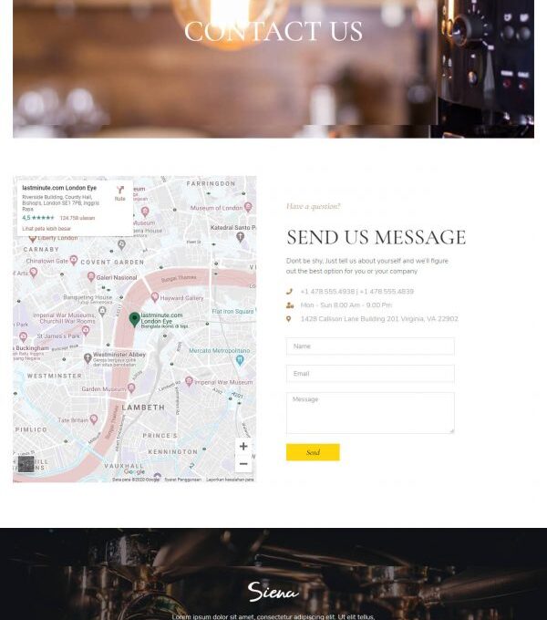 Siena Cafe and Coffee Shop Template kit - Image 9