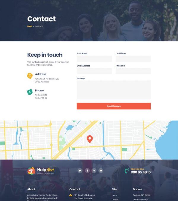 Helpnest Charity Elementor Template kit - Image 8