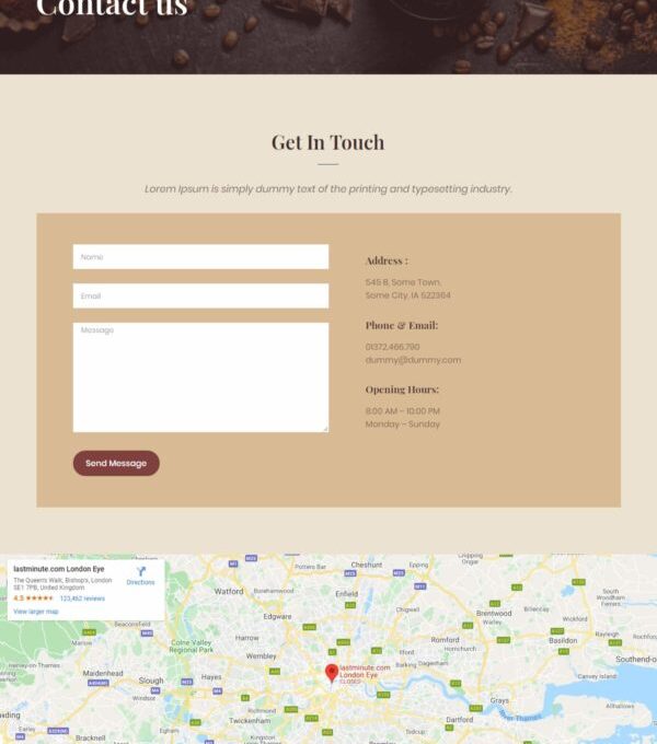 Justcoffee Cafe and Coffee Elementor Template kit - Image 4