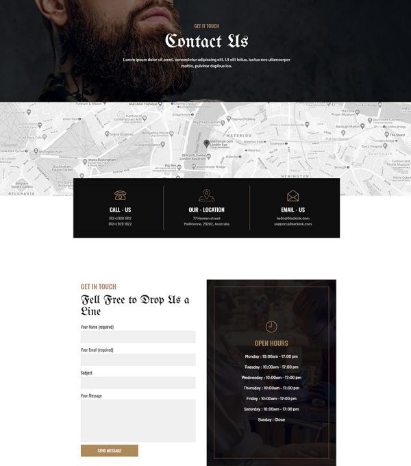 Blackink Tattoo Studio Elementor Template kit - Image 7