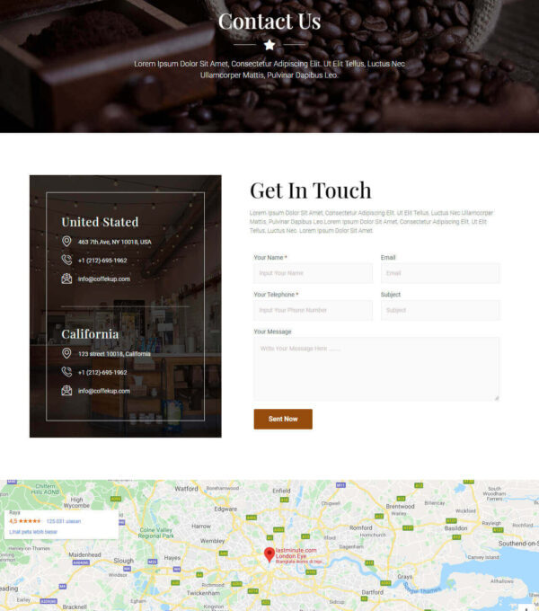 Coffeekup Cafe Coffee Shop Elementor Template kit - Image 9