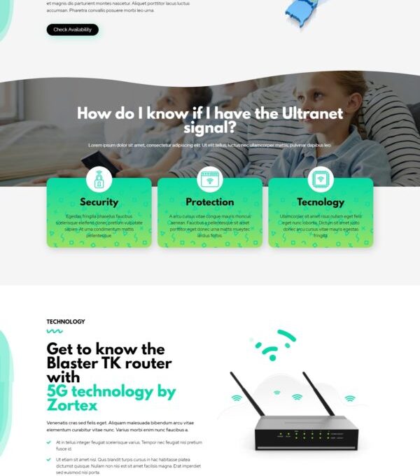 Zortex Broadband Internet Services Elementor Templ - Elementor Template Kit - Image 16