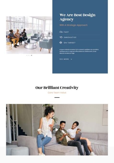 Space Creative Agency Template kit - Image 2