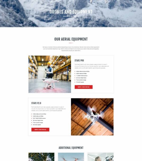 Drone Media Aerial Photography Videography Element - Elementor Template Kit - Image 33