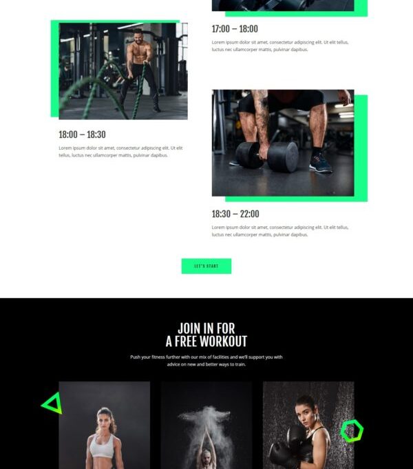 Crossgym Gym Fitness Elementor Template kit - Image 5