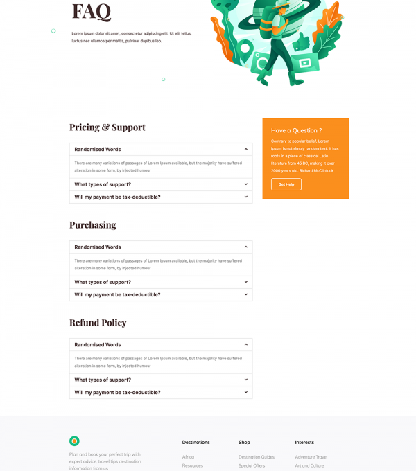 Thousand Sunny Travel Elementor kit - Elementor Template Kit - Image 11