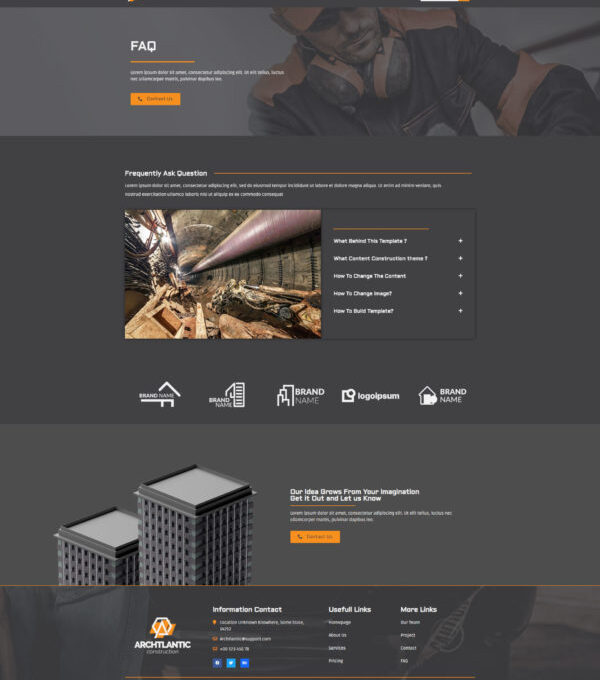 Archtlantic Construction Agency Elementor Template - Elementor Template Kit - Image 4