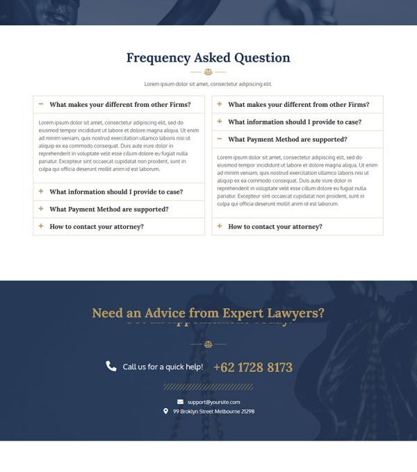 Lawe Lawyer and Attorney Template kit - Image 5