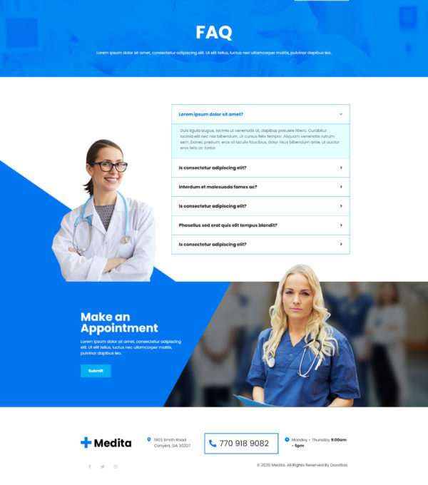 Medita Medical Service Elementor Template kit - Image 9