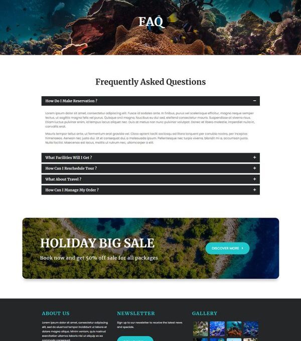 Sealosca Sea Adventure Travel Template Ki - Elementor Template Kit - Image 11