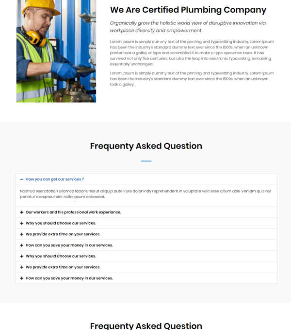 Pumpman Plumbing Service Elementor Template kit - Image 4