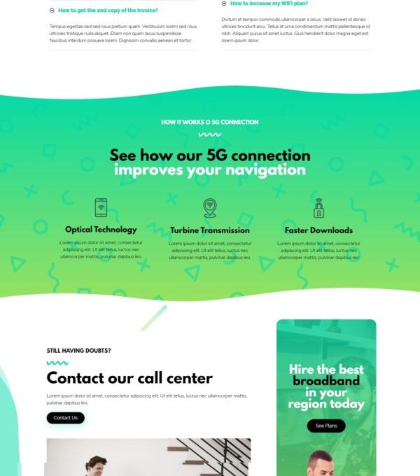 Zortex Broadband Internet Services Elementor Templ - Elementor Template Kit - Image 13