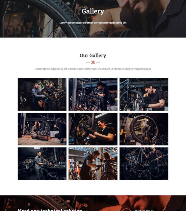 Baek Bicycle Repair and Service Elementor Template - Elementor Template Kit - Image 6