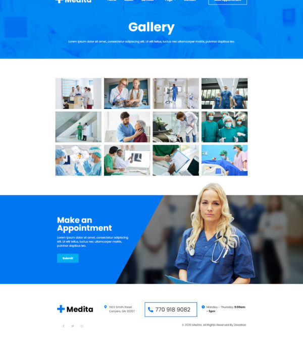 Medita Medical Service Elementor Template kit - Image 8