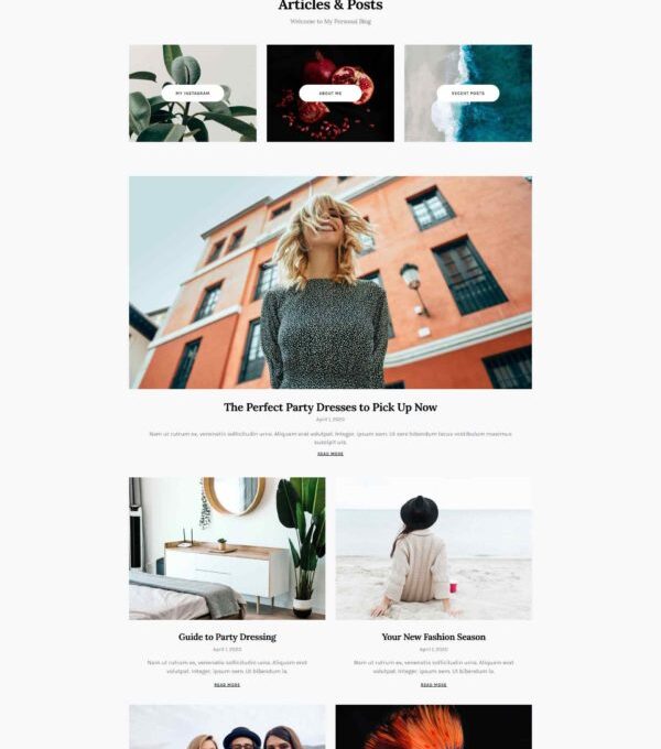 Katelyn Modern Blog Template kit - Image 2